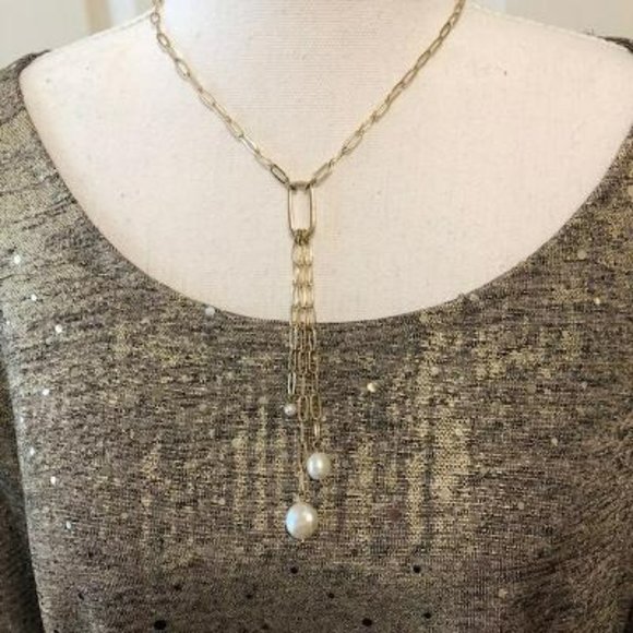 NWT Express Jewelry Gold Necklace - Picture 1 of 5